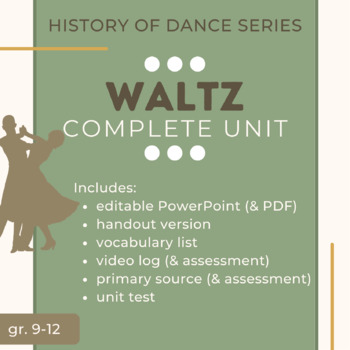 Preview of Waltz - Complete Unit - History of Dance Series