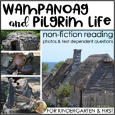 Wampanoag & Pilgrim Life NonFiction November Reading Thank
