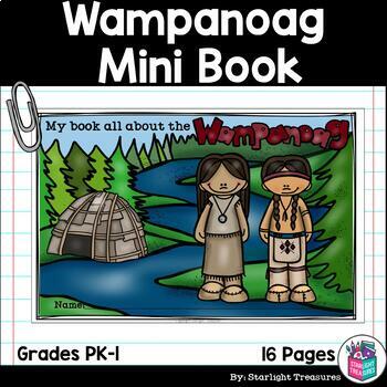 Preview of Wampanoag Tribe Mini Book for Early Readers - Native American Activities