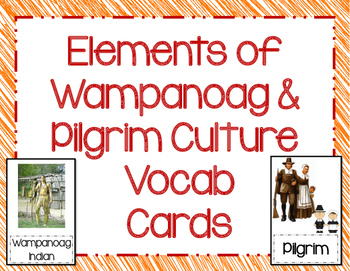 Preview of Wampanoags and Pilgrims - Elements of Culture