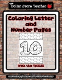 Wand - Coloring Letter and Number 0 - 10 (37 Pages) *ag