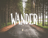 Wander poster | High school poster | JRR Tolkien quote | 1