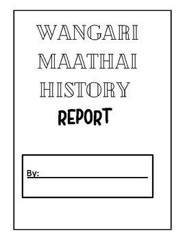 Preview of Wangari Maathai Biography Pack- Kenya| Africa | Black History Month