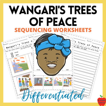 Preview of Wangari's Trees of Peace Sequence Activity | Writing About Reading
