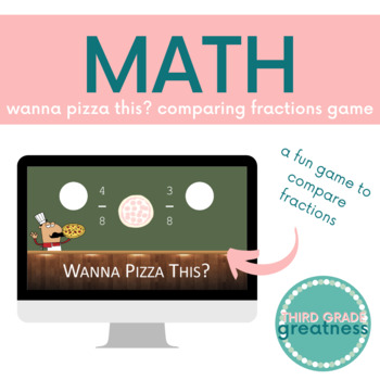 Preview of Wanna Pizza This? Comparing Fractions Game