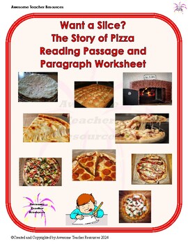 Preview of Want a Slice? The Story of Pizza Comprehension and Essay Response