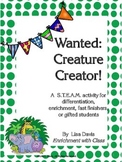 Wanted: Creature Creator! STEAM Activity for Gifted Studen