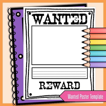 Wanted Poster Project Template by EzPz-Science | TpT