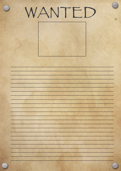 Preview of Wanted Poster Template - Pirates