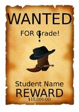 Wanted Poster Template for Students