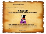 "Wanted Poster" for Angles, Triangles, and Alliterations