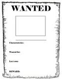 Wanted Poster template