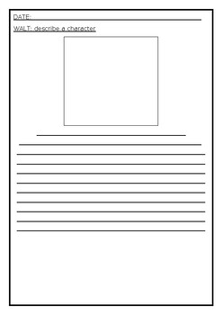 Preview of Wanted poster template and success criteria grid
