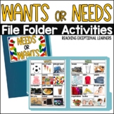 Wants or Needs File Folder Activities