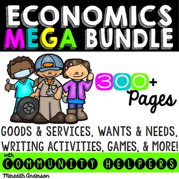 Preview of Economics and Community Helpers MEGA BUNDLE