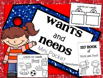 Preview of Wants and Needs Mini Packet