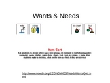 Wants and Needs - Simple Power Point Sort