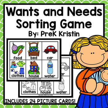 Preview of Wants and Needs Sorting Game
