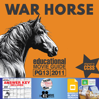 Preview of War Horse Movie Guide | Questions | Worksheet | Google Slides (PG13 - 2011)