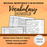 War Horse: Vocabulary Bundle