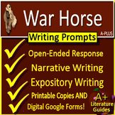 War Horse Writing Prompts - Printable Copies and Google Forms