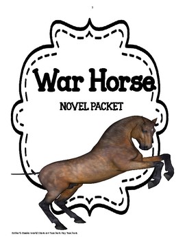 Preview of War Horse by Michael Morpurgo - Comprehension & Vocabulary Unit