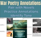 War Poetry Annotations or Tone Activity