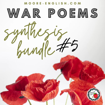 Preview of War Poetry Synthesis Bundle #5 (7 resources, 70+ pages, 100+ questions)