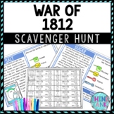 War of 1812 Activity - Scavenger Hunt Challenge - Gallery Walk
