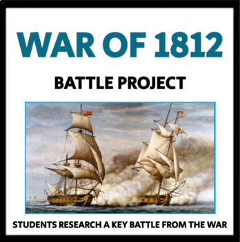 Preview of War of 1812 Battle Project -Students Research a Battle, CCSS