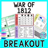 War of 1812 Breakout Activity - Task Cards Puzzle Challenge