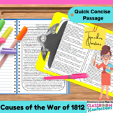 War of 1812 : Causes of the War of 1812 Reading Passage : 