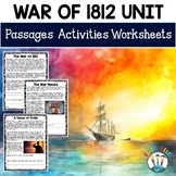 War of 1812 Activities Unit Reading Comprehension Passages