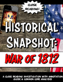 War of 1812 Historical Snapshot Close Reading