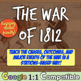War of 1812 Stations Activity for Madison, Tecumseh, Key, 