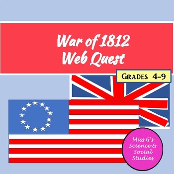 Preview of War of 1812 Web Quest