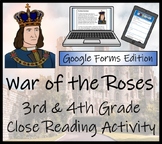 War of the Roses Close Reading Activity Digital & Print | 