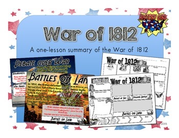 Preview of War of 1812 PowerPoint and Infographic