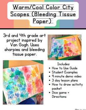 Bleeding Tissue Paper art lesson tutorial 