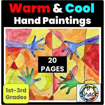 Preview of Warm & Cool Hand Paintings: Color Theory Unit-Google Slides & PDF File included.