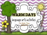 Warm Days Language Arts Activities