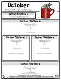 Warm Holiday Drink - Editable Newsletter Template #60CentF