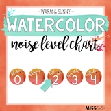 Warm & Sunny Watercolor Noise Level Chart