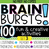 Warm Up Games, Brain Teasers, Learning Challenges, No Copy