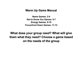 Preview of Warm Up Games Manual