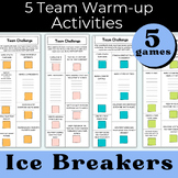 Warm-Up Ice Breakers ! 5 Minute CHALLENGES for Team Building