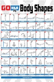 Go Ninja PE Bean Bag Body Shapes Poster