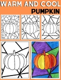 Warm and Cool Colors Pumpkin - Geometric - Halloween - Fal