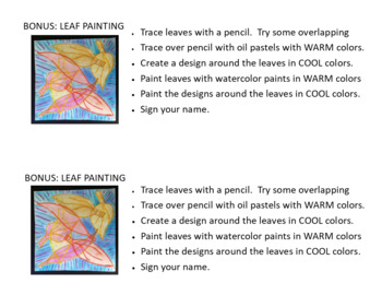 Preview of Warm and Cool Leaves: A Challenge Project for Early Finishers
