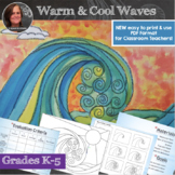 Warm and Cool Waves Art Lesson - New format for Classroom 
